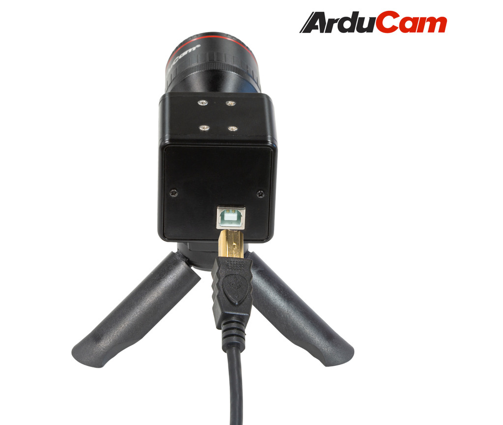 Arducam High Quality Complete USB Camera Bundle, 12MP 1/2.3 Inch 477P Camera Module with 2.8-12mm Varifocal Lens C20280M12, Metal Enclosure, Tripod and USB Cable , B0288