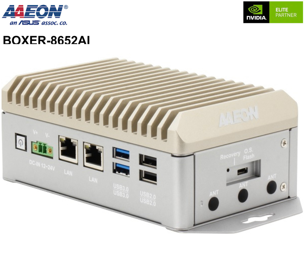 Imagem do AAEON ASUS BOXER-8652AI , Computador Industrial , NVIDIA® Jetson Orin(TM) NX 8GB