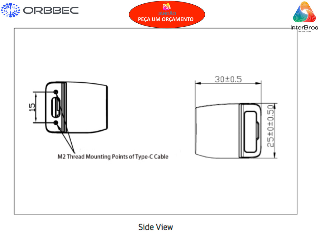 Imagem do Orbbec Stereo Vision 3D Camera Gemini 2 , Sterero Depth Camera