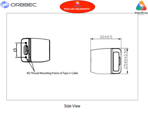 Imagem do Orbbec Stereo Vision 3D Camera Gemini 2 , Sterero Depth Camera