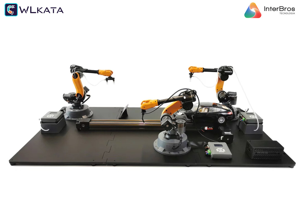 Imagen de Wlkata Automobile Assembly Line , Mirobot Training Cell , Simulação de Fábrica 4.0 Inteligente & Educação AIoT , +12 anos