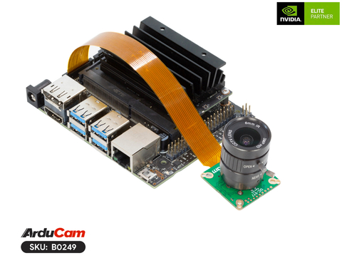 Imagem do Arducam High Quality Camera, 12.3MP 1/2.3″ IMX477 , 477P HQ Camera Module + 6mm CS-Mount Lens for NVIDIA® Jetson Nano , NX , AGX , Raspberry Pi , B0249 , B0240