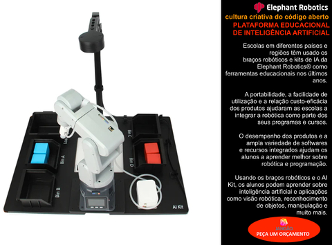 Imagen de Elephant Robotics Artificial Intelligence Kit 2023 For MyCobot/MyPalletizer/MechArm Robotic Arms , Educacional , Industrial , +8 anos