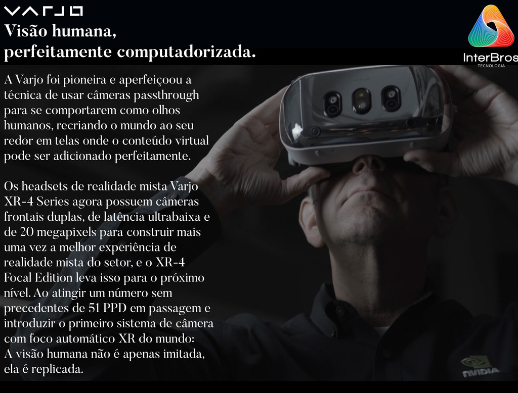 Imagem do Varjo XR-4 Series Focal Edition Mixed Reality System