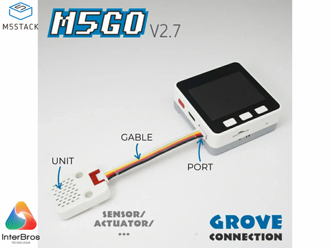 Imagem do M5STACK M5GO IoT Starter Kit V2.7 , Lego Compatible, Educação STEM , K006-V27