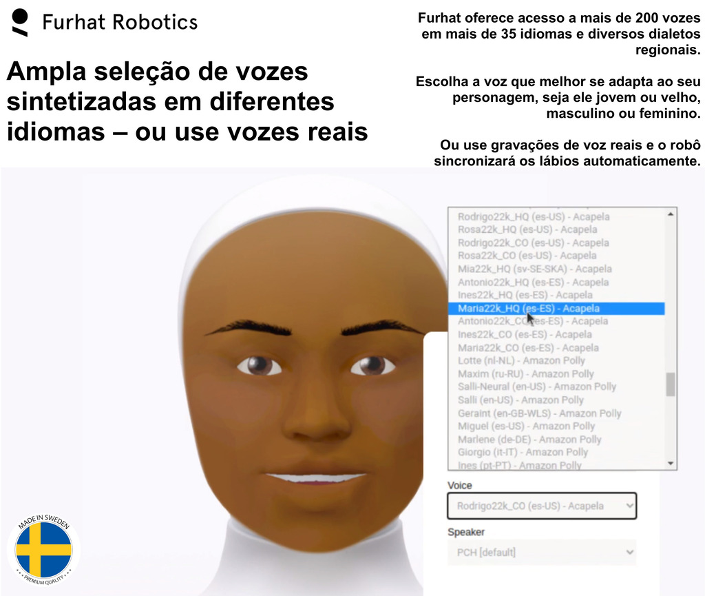 Furhat Robotics , The World's Most Advanced Social Robot - Loja do Jangão - InterBros