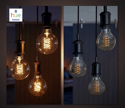 Philips Hue White Ambiance Dimmable Smart Filament G40 l Lâmpada Globo Gigante l LED de Filamento Vintage l 2ª Geração l Mais Brilhantes l Branco Quente a Branco Frio | Compatível com Alexa, Apple Homekit & Google Assistant | Funciona com Bluetooth e/ou com a Hue Bridge - comprar online