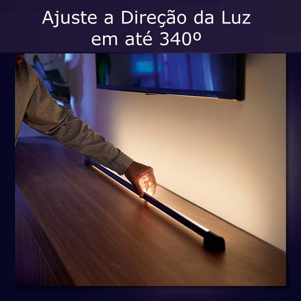 Philips Hue White & Color Ambiance Gradient Floor Signe + Philips Hue Play Gradient Light Tube Large TVs de 60" e Maiores - loja online