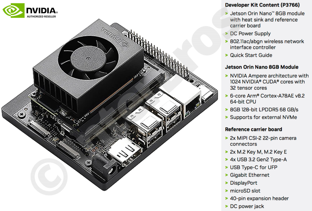 NVIDIA Jetson ORIN NANO 8 GB Developer Kit 945-13766-0000-000 - loja online