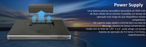 Imagem do DJI CrystalSky 7.85" High Brightness Multi-Touch IPS Monitor l Drones & UAVs