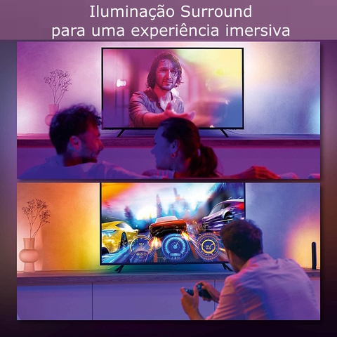 Philips Hue Play Gradient Lightstrip 65" + Hue Light Tube Large + Hue Sync Box TVs de 65" até 70" na internet