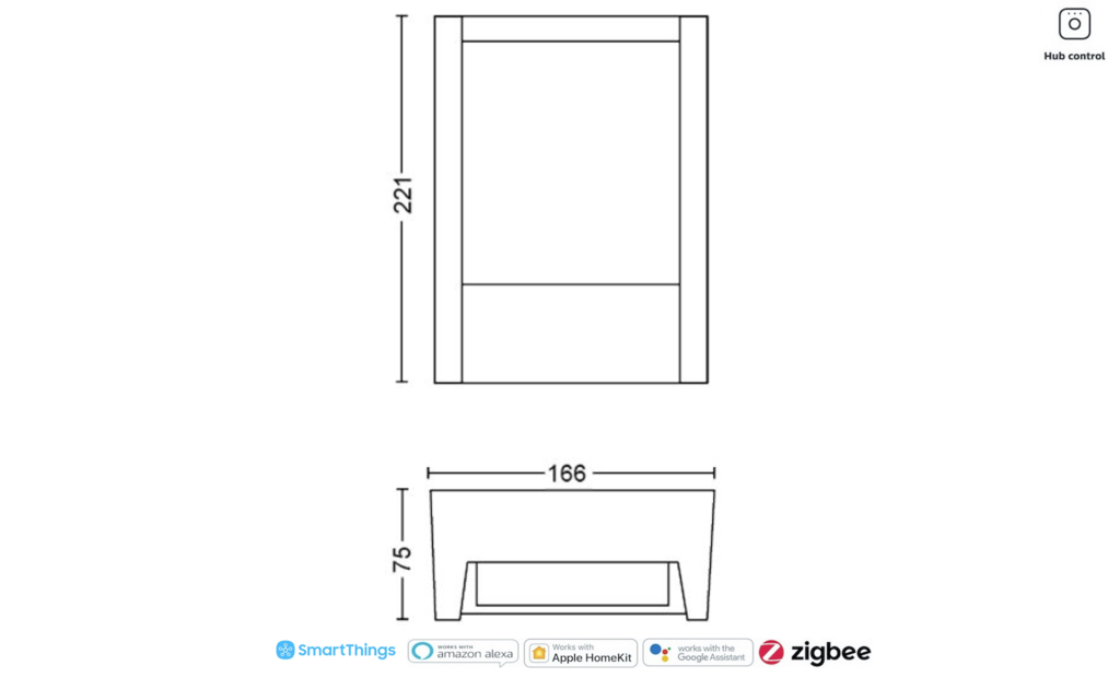 Imagem do Philips Hue Fuzo Regular White LED Smart Outdoor Wall Light | Luminária de Parede | Compatível com a Alexa, Apple Homekit & Google Assistant | Requer Hue Bridge