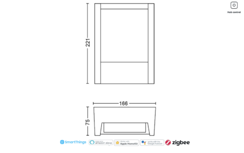 Imagem do Philips Hue Fuzo Regular White LED Smart Outdoor Wall Light | Luminária de Parede | Compatível com a Alexa, Apple Homekit & Google Assistant | Requer Hue Bridge