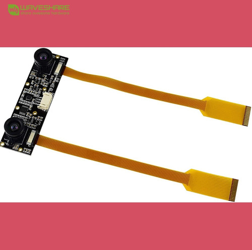 Image of Waveshare Binocular Camera Depth Stereo Module 8MP | Sensor Sony IMX219 | Raspberry Pi | Nvidia Jetson Nano | Nvidia Jetson NX