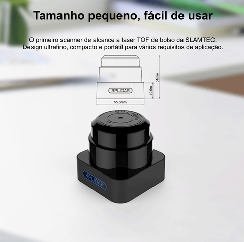 Imagem do Slamtec RPLiDAR S1 360° ToF Laser Scanner l 40 Meters Distance Module