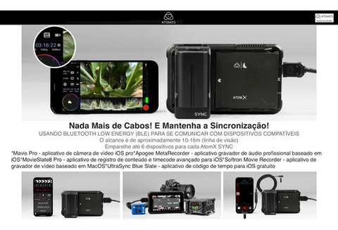 Atomos UltraSync ONE RF Timecode Sync para o AtomX Sync e Ninja V - Loja do Jangão - InterBros