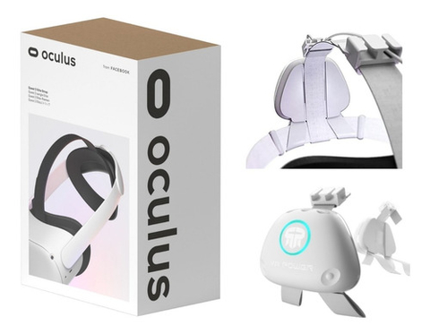 Elite Strap Oculus Meta Quest 2 + Bateria Rebuff VR Power 2 - Loja do Jangão - InterBros