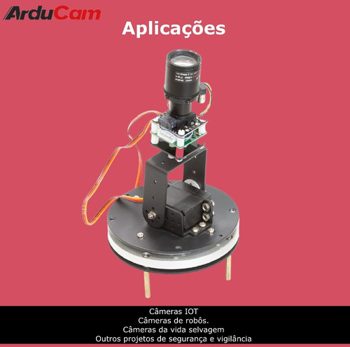 Arducam 5MP 1080p Pan Tilt Zoom PTZ Camera | Com Base de Metal | 2 Servos Digitais | Raspberry Pi en internet