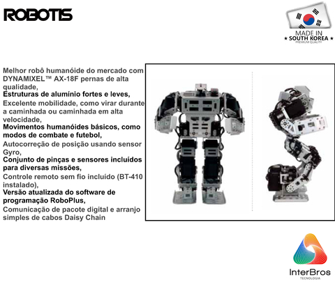 Robotis Bioloid GP Grand Prix Humanoid Robot Developer Kit , Educacional , Idade: 15+ na internet