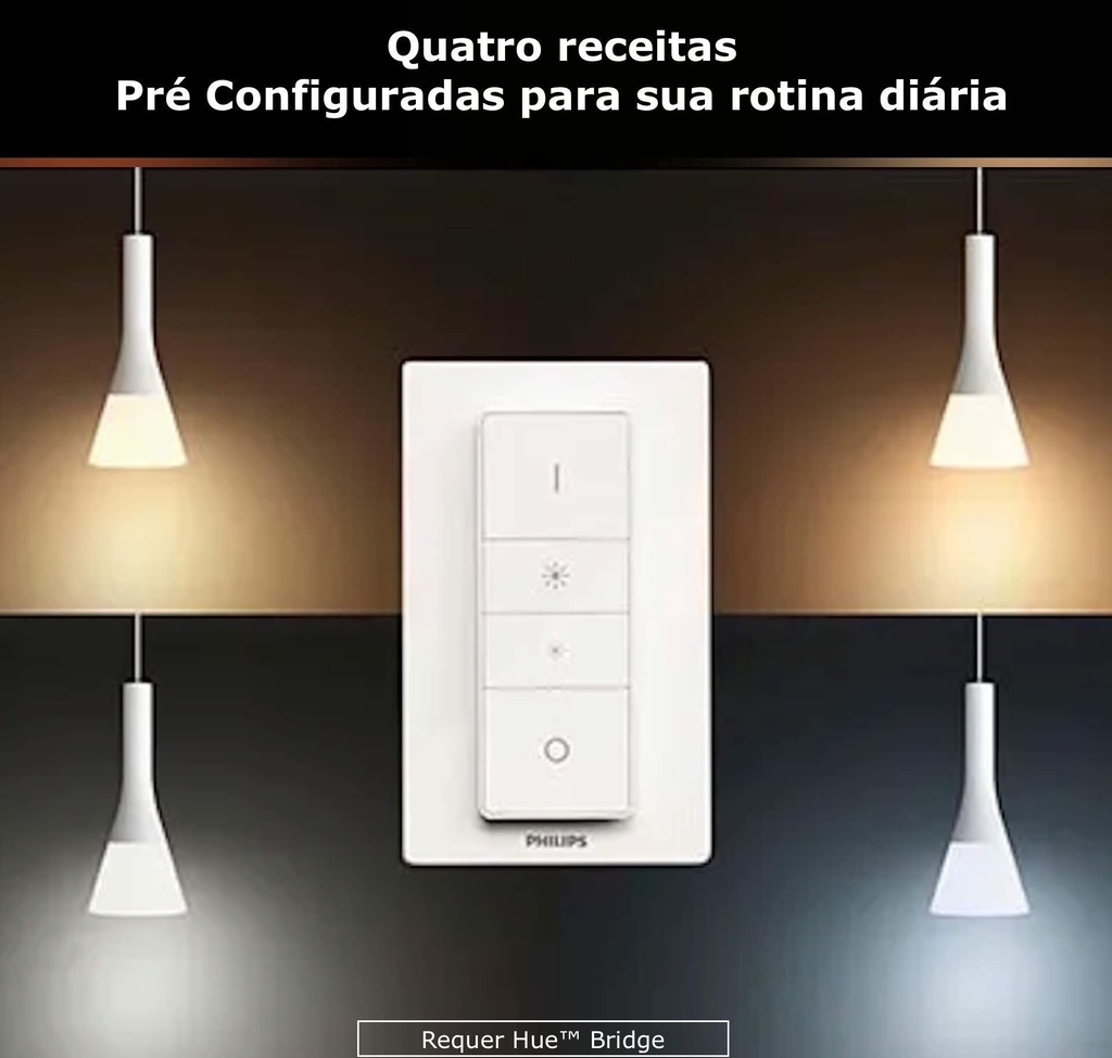 Philips Hue White Ambiance Explore l Smart LED Pendant l Luminária Inteligente Pendente l Alto Fluxo Luminoso de até 2.400 lumen l Copas, Cozinhas, Sala de Jantar, Escritório, Cabeceira l Compatível com Alexa, Apple Homekit & Google Assistant l Requer Hue Bridge - Loja do Jangão - InterBros