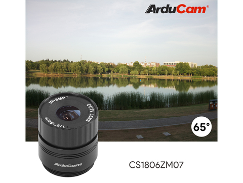 Arducam CS-Mount Lens Kit for Raspberry Pi HQ Camera (Type 1/2.3), 6mm to 25mm Focal Lengths, 65 to 14 Degrees, Telephoto, Wide Angle, Pack of 5 , LK004 - loja online