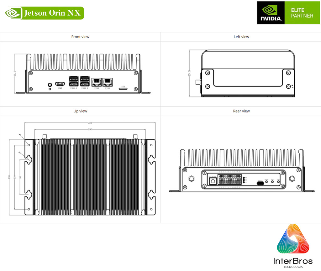 reComputer ALP607, Computador Industrial , NVIDIA Jetson Orin Nano e Orin NX