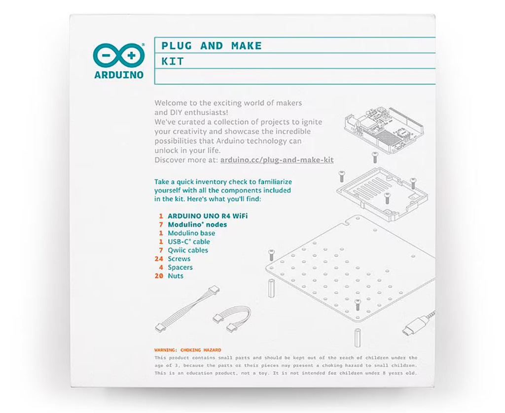 ARDUINO PLUG AND MAKE KIT , EDUCACIONAL , AKX00069