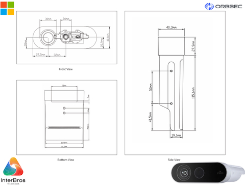 Orbbec Femto Mega TOF Camera , Nvidia Jetson Nano , Sterero Depth Camera , Tecnologia MicroSoft Azure - Loja do Jangão - InterBros