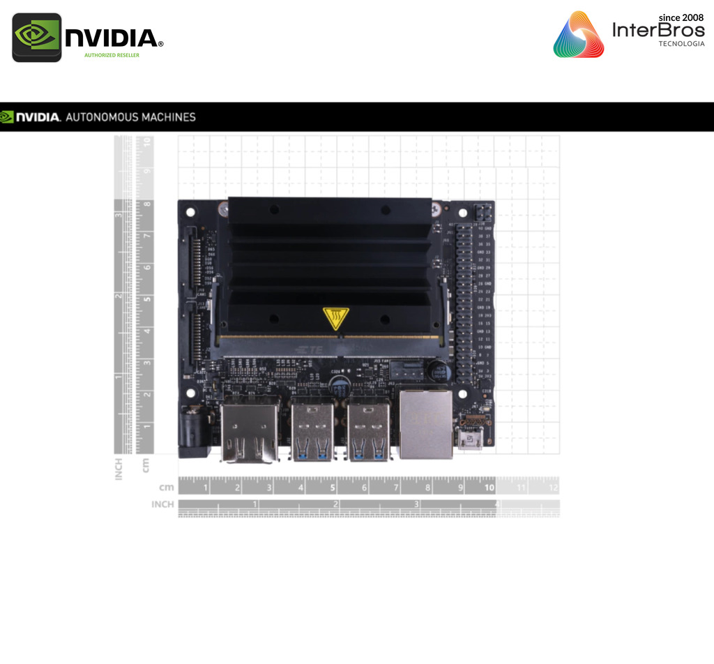 Nvidia Jetson Nano Developer Kit | Máquina Autônoma Tecnologia AI | 4 GB RAM | 945-13450-0000-100