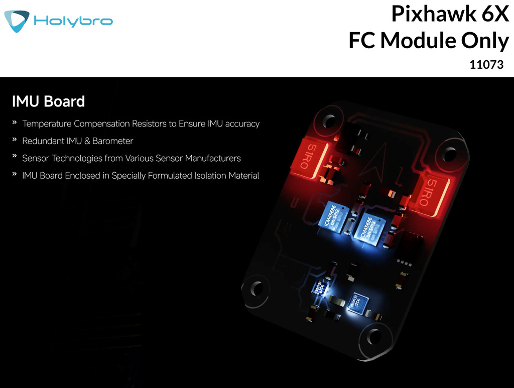 Holybro Pixhawk 6X Flight Controller Module , 11073 - Loja do Jangão - InterBros