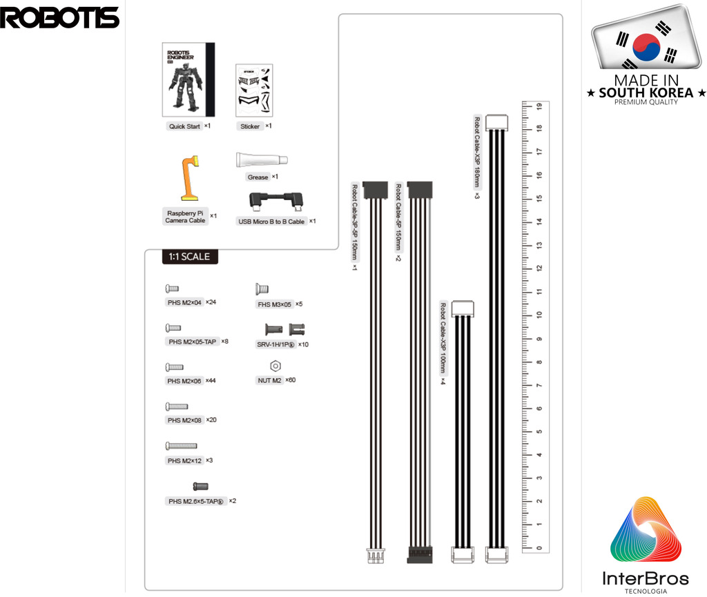 Robotis Steamcup Engineer Robot Kit 2 , Developer Kit , Habilitado para IA , Educacional , Idade: 15+