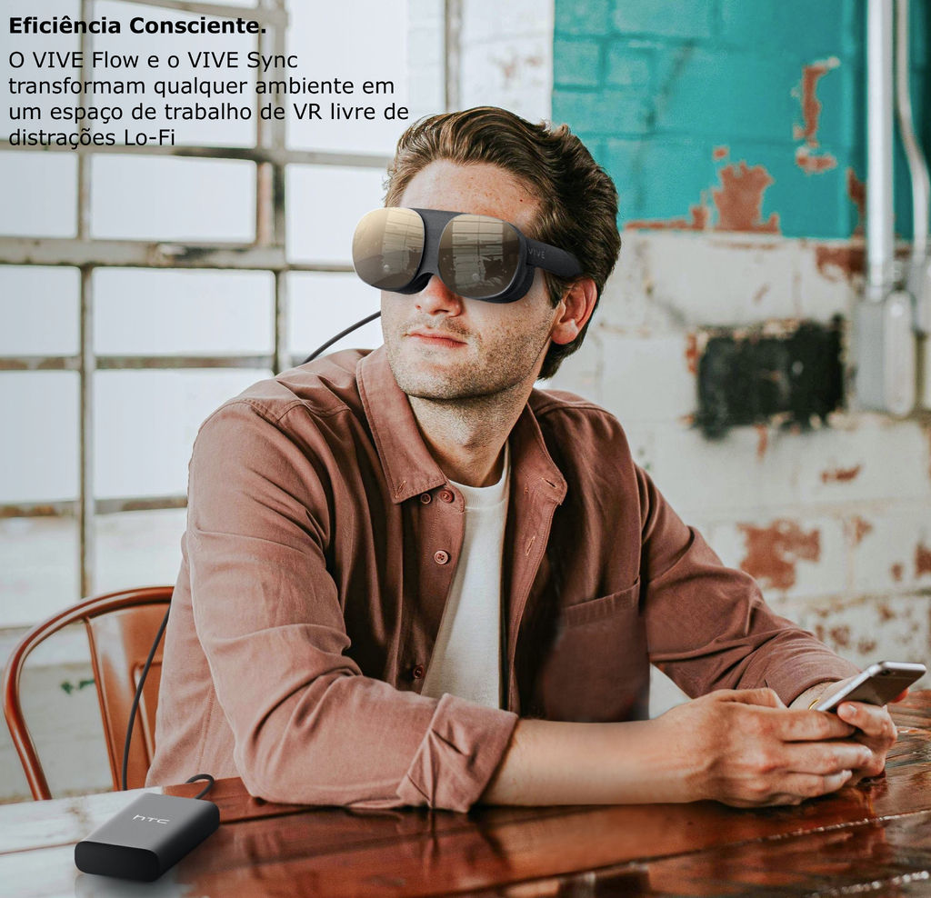 HTC VIVE FLOW | + 2x Power Bank (21W) | Compacto e Leve A Serenidade Acontece | Os óculos VR Imersivos Feitos para o Bem-Estar e a Produtividade Consciente on internet