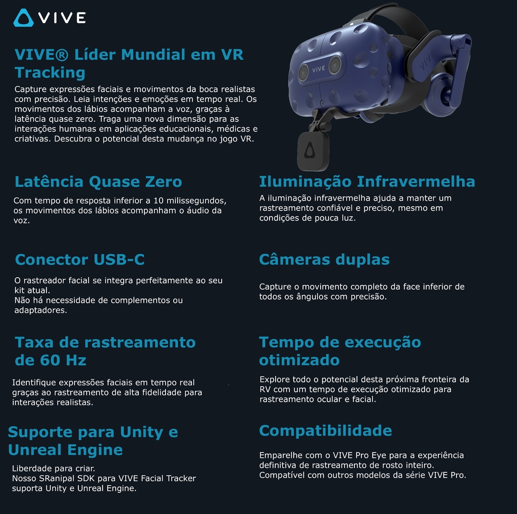 HTC VIVE Pro 2 Full Kit 99HASZ000-00 - loja online