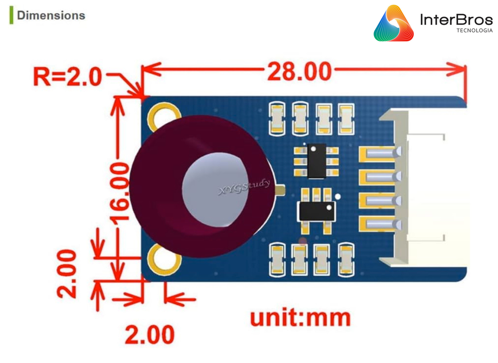 Waveshare MLX90640 IR Array Thermal Imaging Camera, 32×24 Pixels, 110° FOV , Módulo Câmera Termográfica , Compatível com Raspberry Pi - tienda online