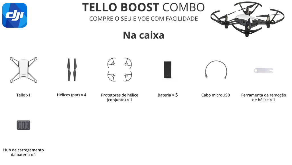 DJI Drone Tello Boost Combo DJI020 l Ryze Tech en internet