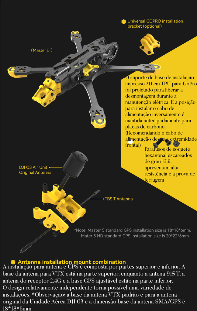 SpeedyBee Master 5" HD Frame Plataforma de Drone na internet