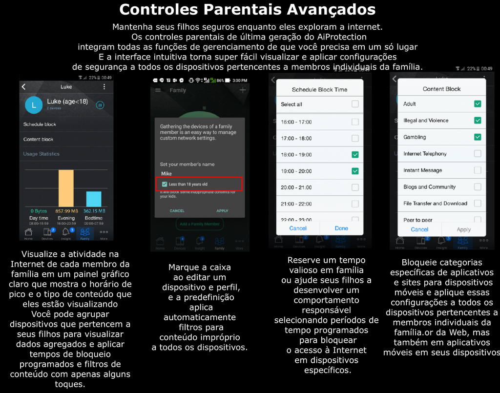 ASUS AX6100 WiFi 6 Mesh RT-AX92U Sistema WiFi Tri-Band Gigabit Wireless | Gaming & Streaming | AiMesh Compatible | Adaptive QoS | Cobertura de 250 m² | Incluída Segurança de Internet Vitalícia