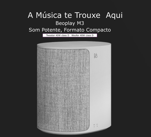 Imagem do Bang & Olufsen Beoplay M3 Wi Fi Bluetooth Airplay Escolha a Cor