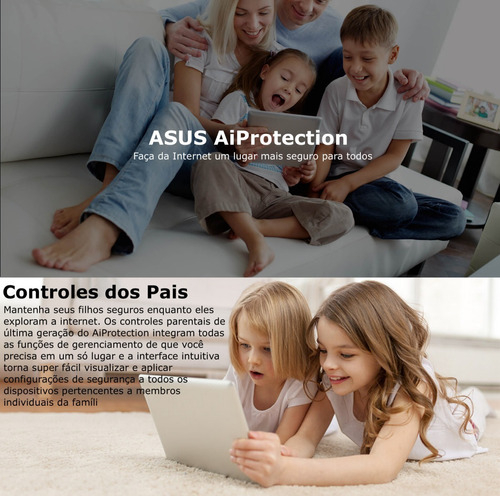 Asus Zenwifi 6E PRO ET12 AiMesh KIT2 | AXE11000 | Tri-Band | Sinal WiFi de 360º | Dual 2.5G Ports | Cobertura de 560m² & 6+ Rooms | Incluída Segurança de Internet Vitalícia na internet