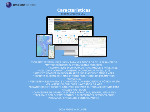 Ambient Weather Estação Meteorológica WiFi Controle Remoto para Piscinas e SPA com Termômetro Flutuante + Higrômetro Sem Fio Externo/Interno Compatível com Alexa