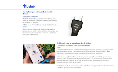 Bluelab Pulse Medidor Bluetooth Digital Portátil | 3-em-1 Umidade | Nutrientes (TDS) | e Temperatura | Solo | Coco | e Hidroponia - Loja do Jangão - InterBros