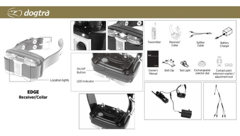 Dogtra EDGE com Case de Transporte | Expansível para até 4 Cães | Projetada para Profissionais | Precisa e Robusta | Treinamento em Campo com até 4 Cães | Alcance de 1,6 Kms | A Prova D' Água - Loja do Jangão - InterBros