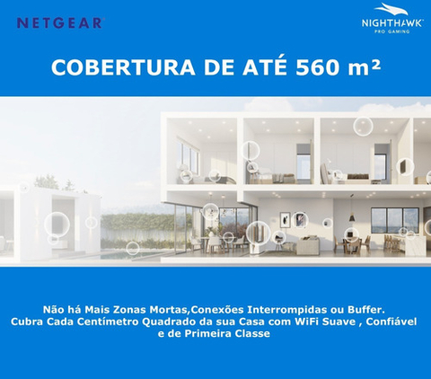 Netgear Nighthawk MK64 Mesh Sistema WiFi6 560m² na internet