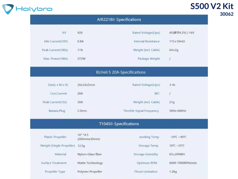 Holybro S500 V2 Kit , 30062 - buy online