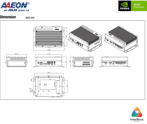 AAEON ASUS BOXER-8640AI , Computador Industrial , NVIDIA® Jetson AGX Orin(TM) 32GB - comprar online