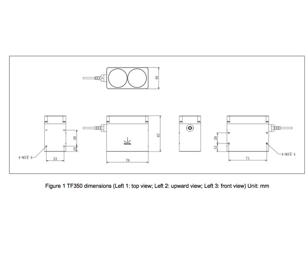 Benewake TF350 Ultra Long Range LiDAR IP65 - buy online