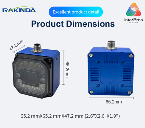 Rakinda R1 Series Industrial QR Code Reader Barcode Scanner Industrial Scanner na internet