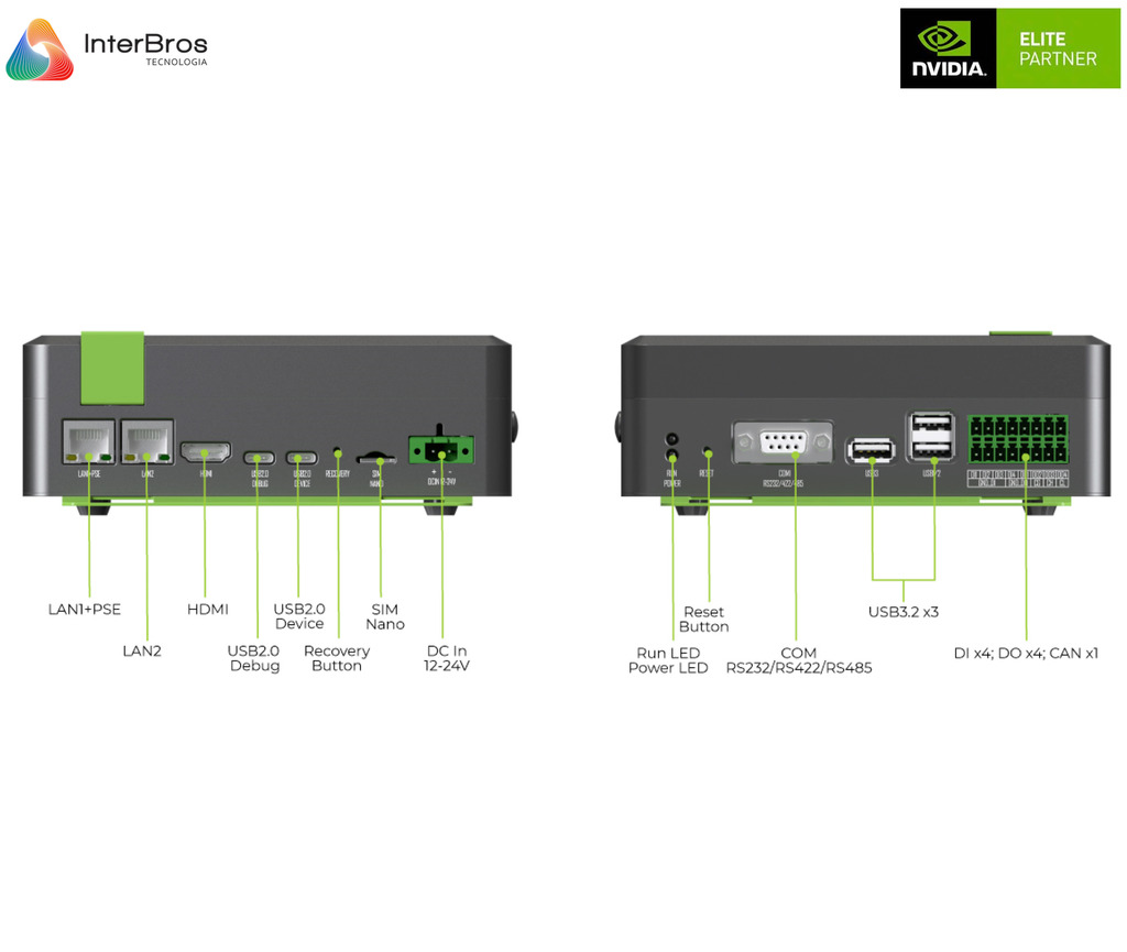 reComputer INDUSTRIAL J4012 Edge AI Device com NVIDIA Jetson Orin NX 16GB Module 900-13767-0000-000 - buy online