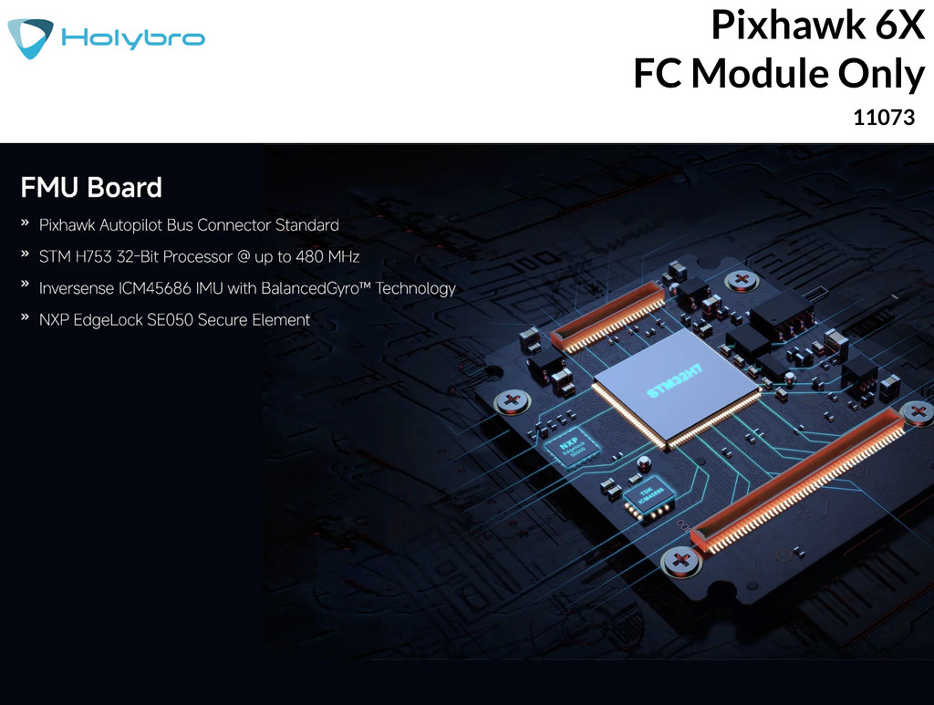 Holybro Pixhawk 6X Flight Controller Module , 11073 - loja online