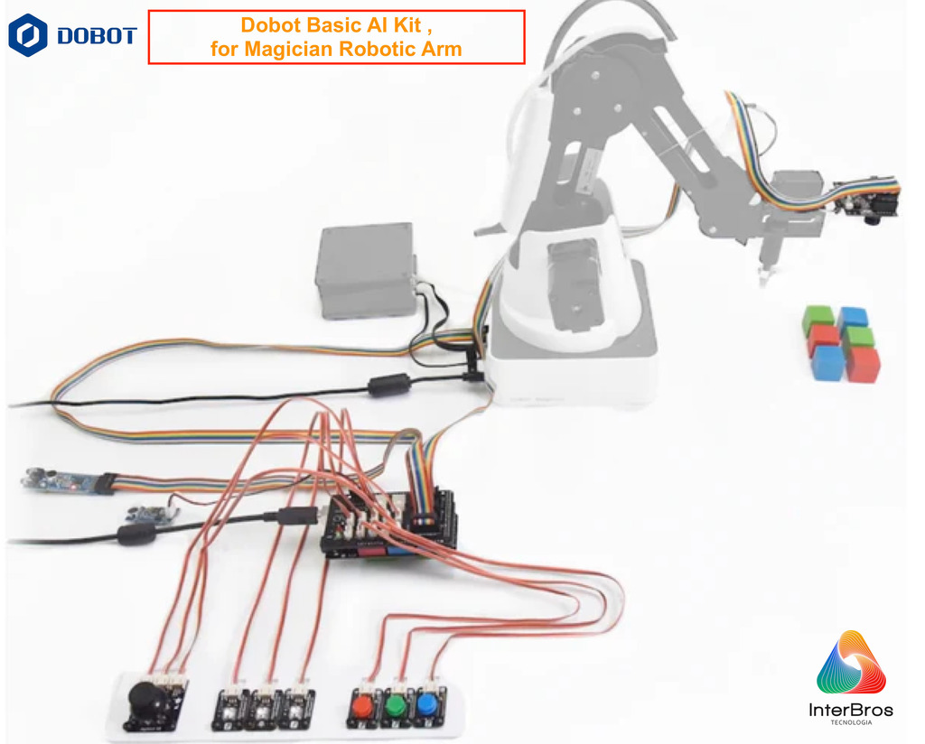 Dobot Basic AI Kit + Dobot AI Teaching Kit, for Magician Robotic Arm , Kit Básico de IA , Acessório Educacional , +8 anos - Loja do Jangão - InterBros